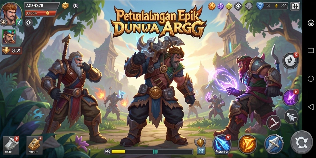 Tangkapan layar dari gameplay seru AGEN878 yang memperlihatkan pertarungan epik.