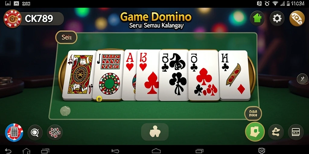 Gameplay seru CK789 dalam permainan Domino.