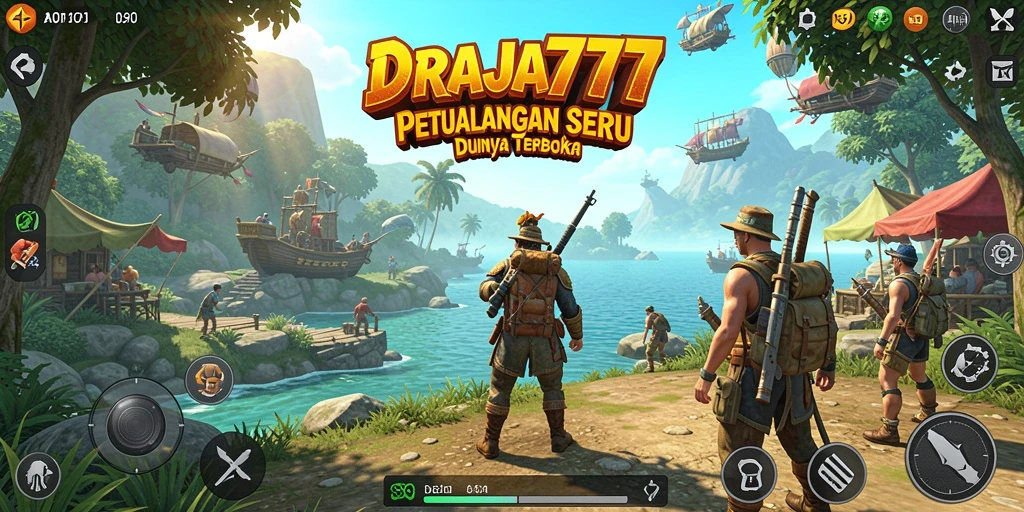 Tampilan menarik gameplay DRAJA777 di dunia terbuka.