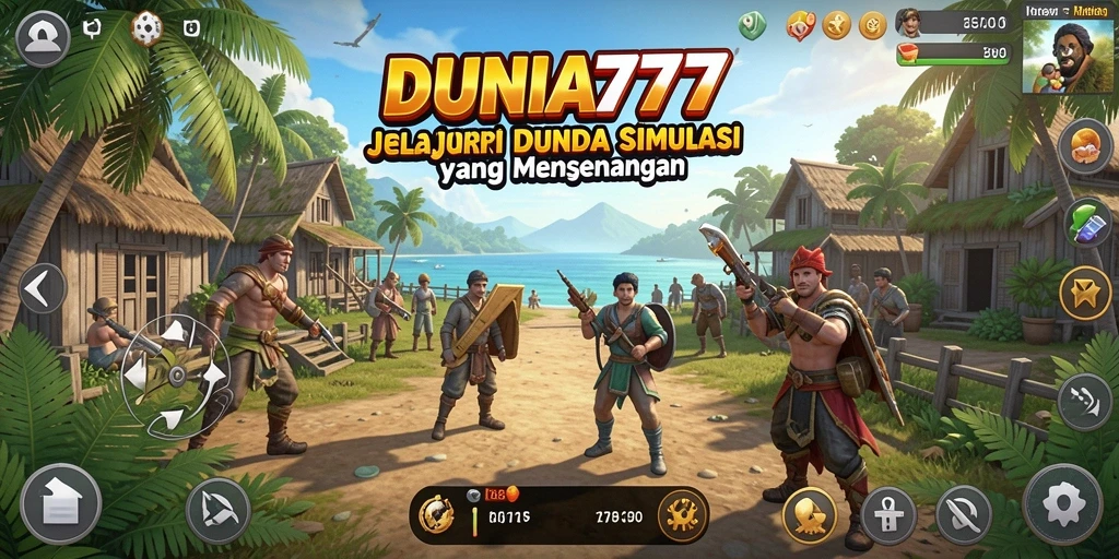 Tampilan menakjubkan dari gameplay DUNIA777 yang interaktif.