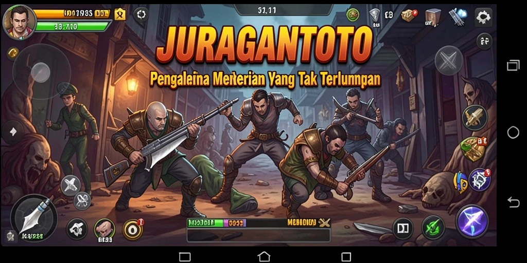 Screenshot Gameplay JURAGANTOTO menampilkan kengerian yang mendalam.