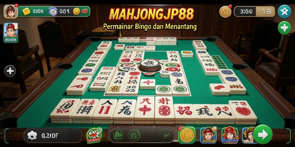 Tampilan gameplay seru dalam permainan Bingo MAHJONGJP88.