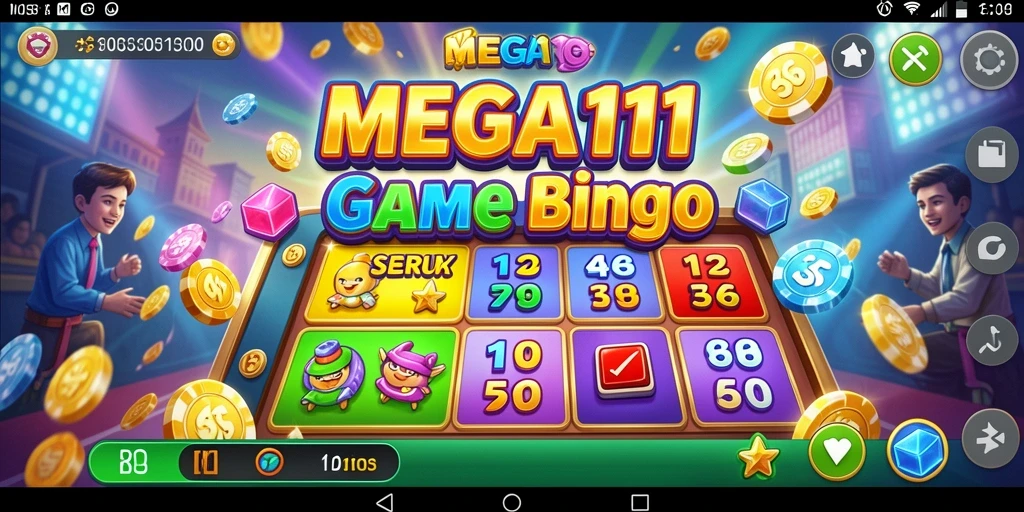 Gameplay Bingo yang penuh warna dan menyenangkan di MEGA111.