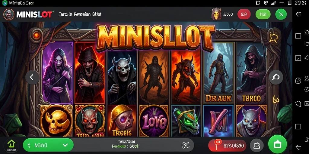 Gameplay MINISLOT dengan nuansa horor yang menegangkan.