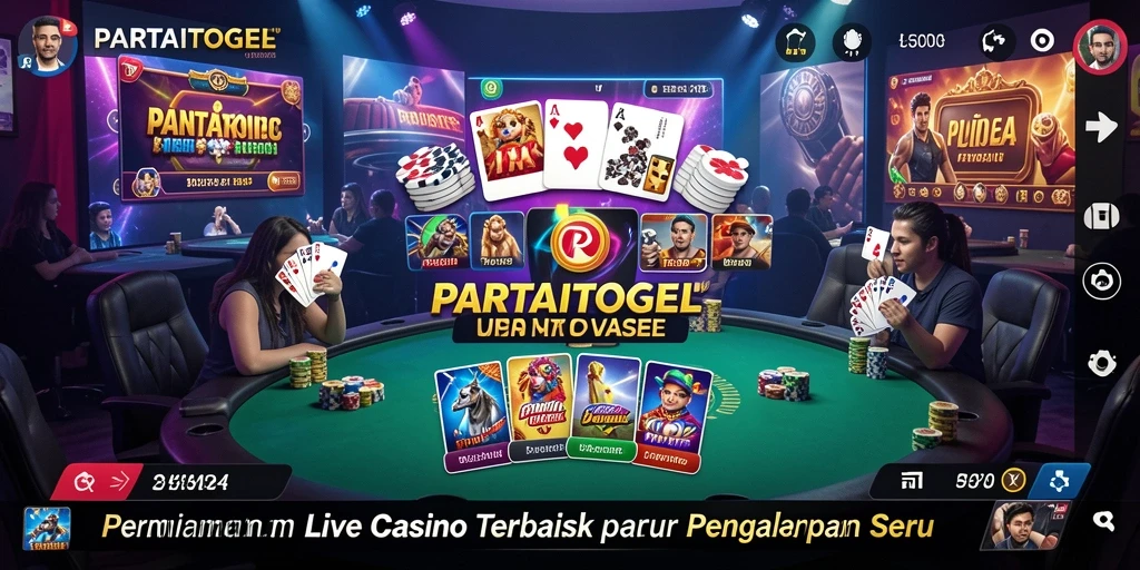 Tampilan gameplay Live Casino yang seru di PARTAITOGEL.