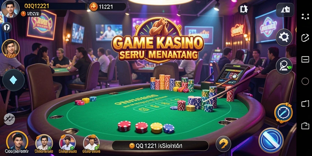 Tampilan menawan dari gameplay Kasino di QQ1221.
