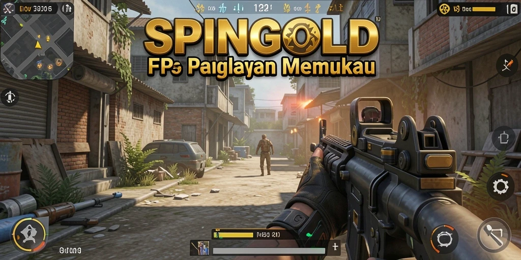 Tangkapan layar gameplay SPINGOLD dengan aksi menegangkan di lapangan.