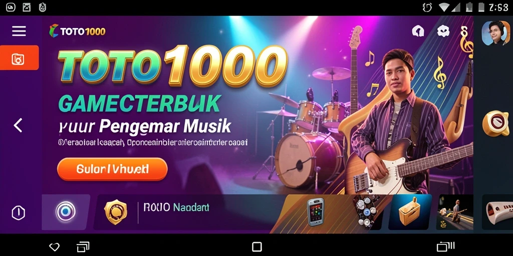Tampilan aksi seru dari gameplay TOTO1000 yang interaktif.