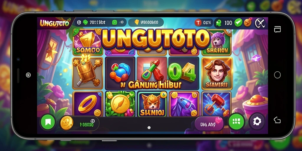 Tampilan seru dari gameplay Slot UNGUTOTO yang menarik.