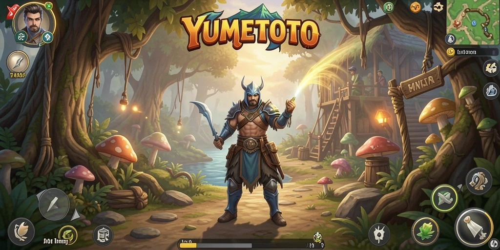 Tampilan permainan YUMETOTO yang menawan dan imersif.